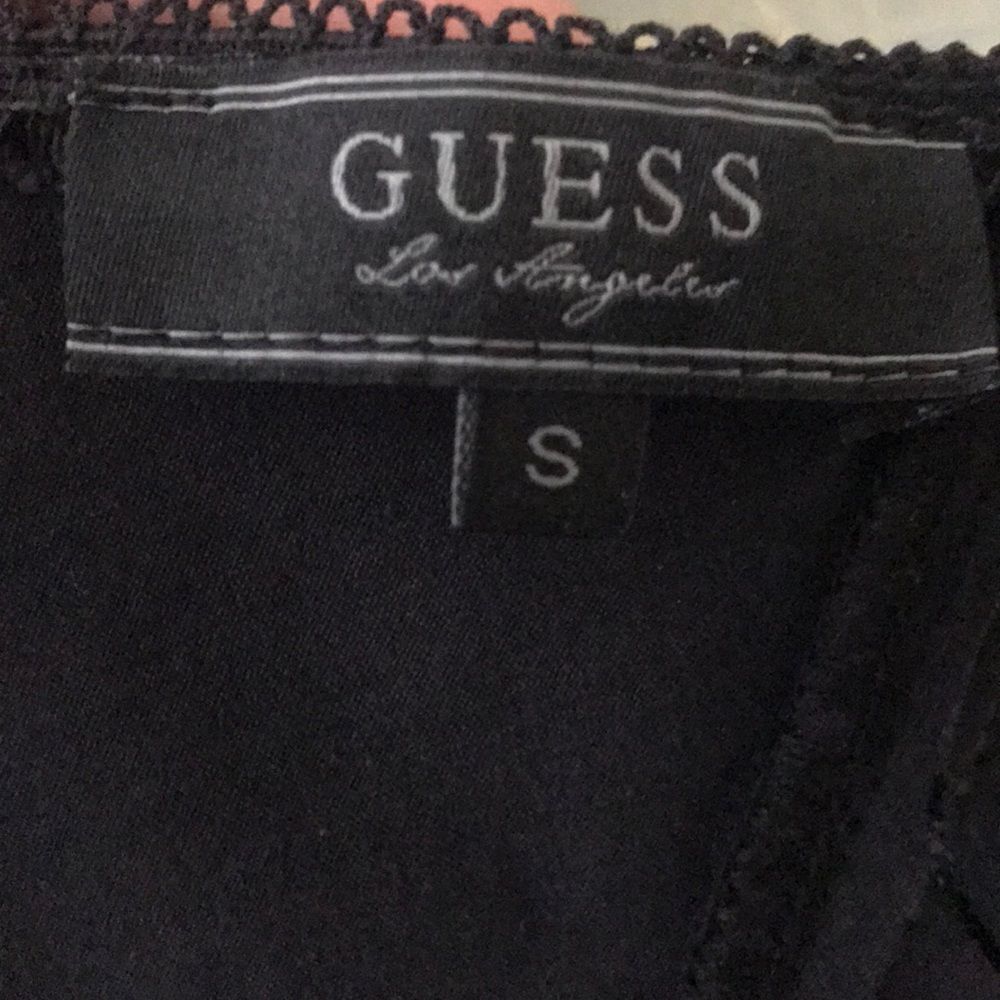 Corset Style Black Top | Guess - Picture 7 of 9